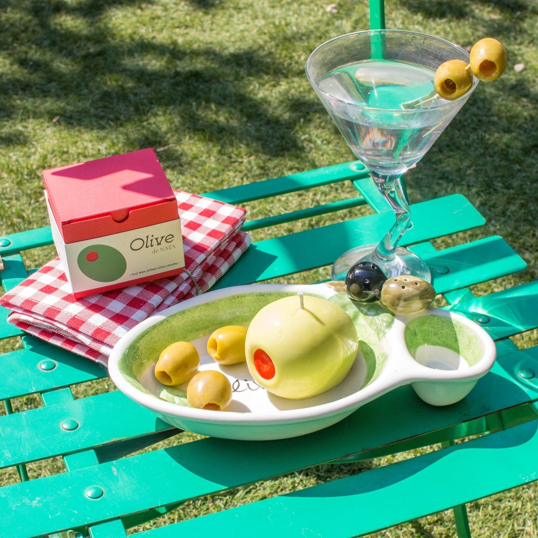 Olive Candle Candle - Cocktails - Ecofriendly - Fake Food
