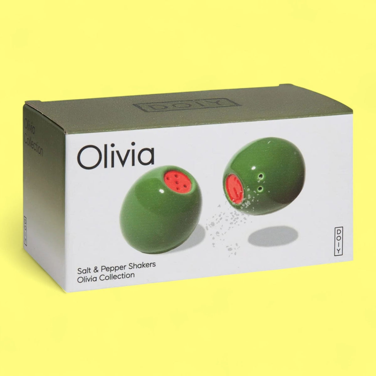 Olivia Salt and Pepper Shakers Ceramic - Cute Kitchen