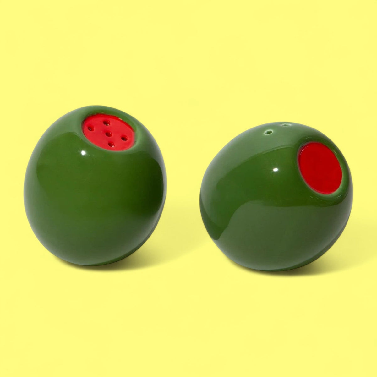 Olivia Salt and Pepper Shakers Ceramic - Cute Kitchen