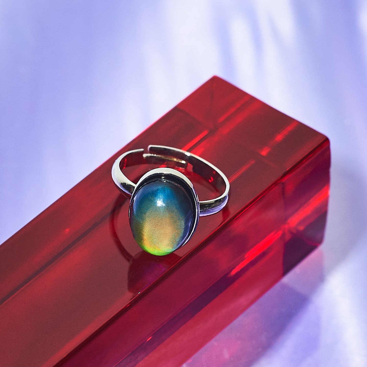Oval Mood Ring 90s - Baby - back to School - Bff - Mood Ring