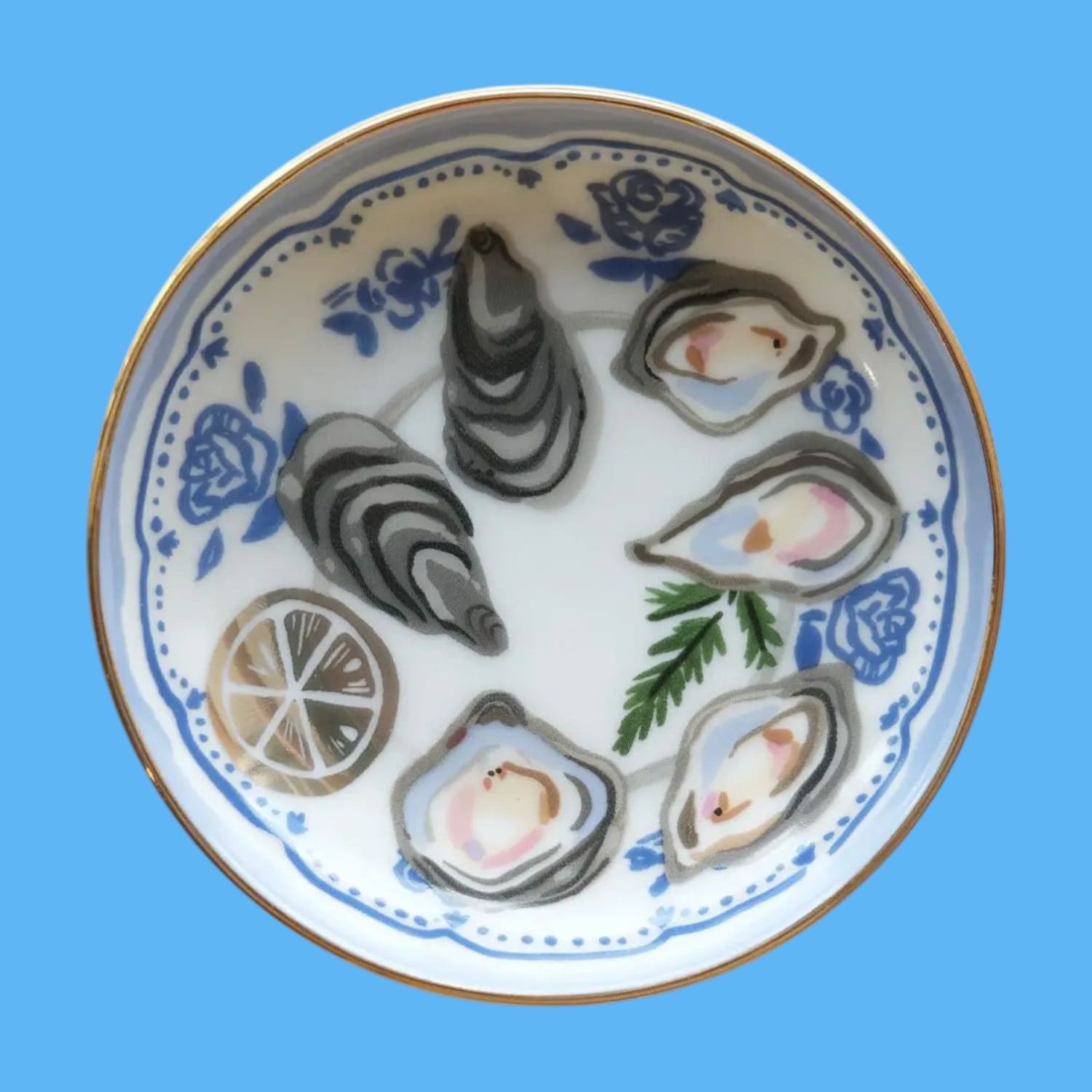 Oysters Trinket Dish Ceramic - Dish - Ceramics - Kitchen