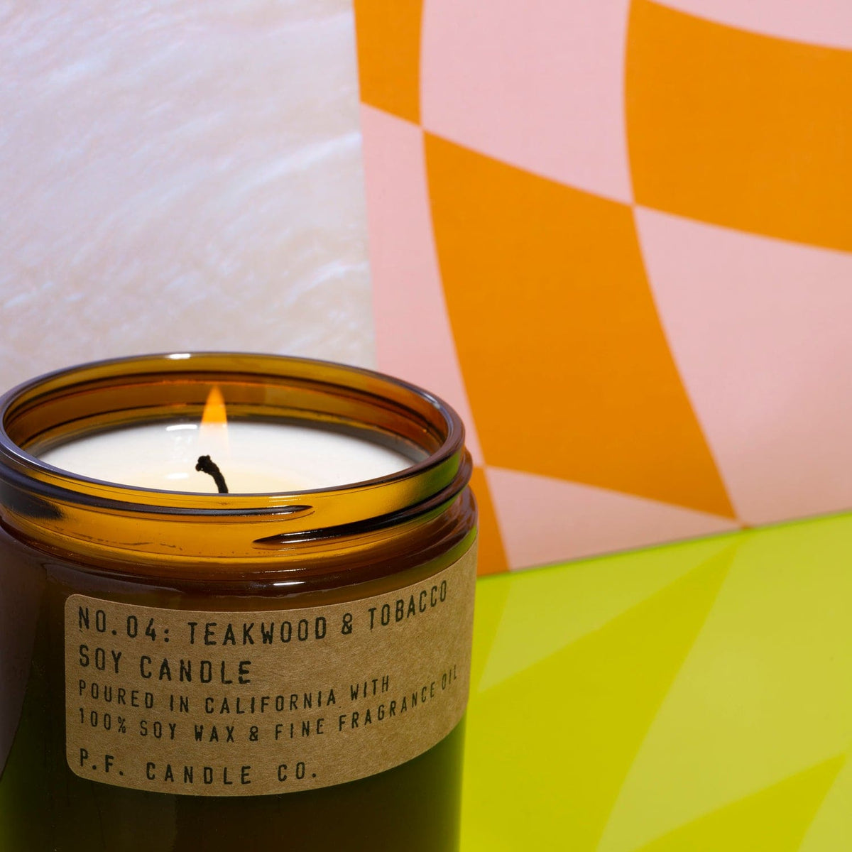 P.f. Candle Co. Large - Teakwood & Tobacco Candle - Candles