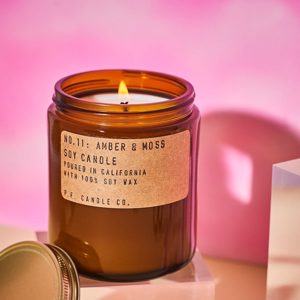 P.f. Candle Co. - Amber & Moss Candle - Candles - Dadday -