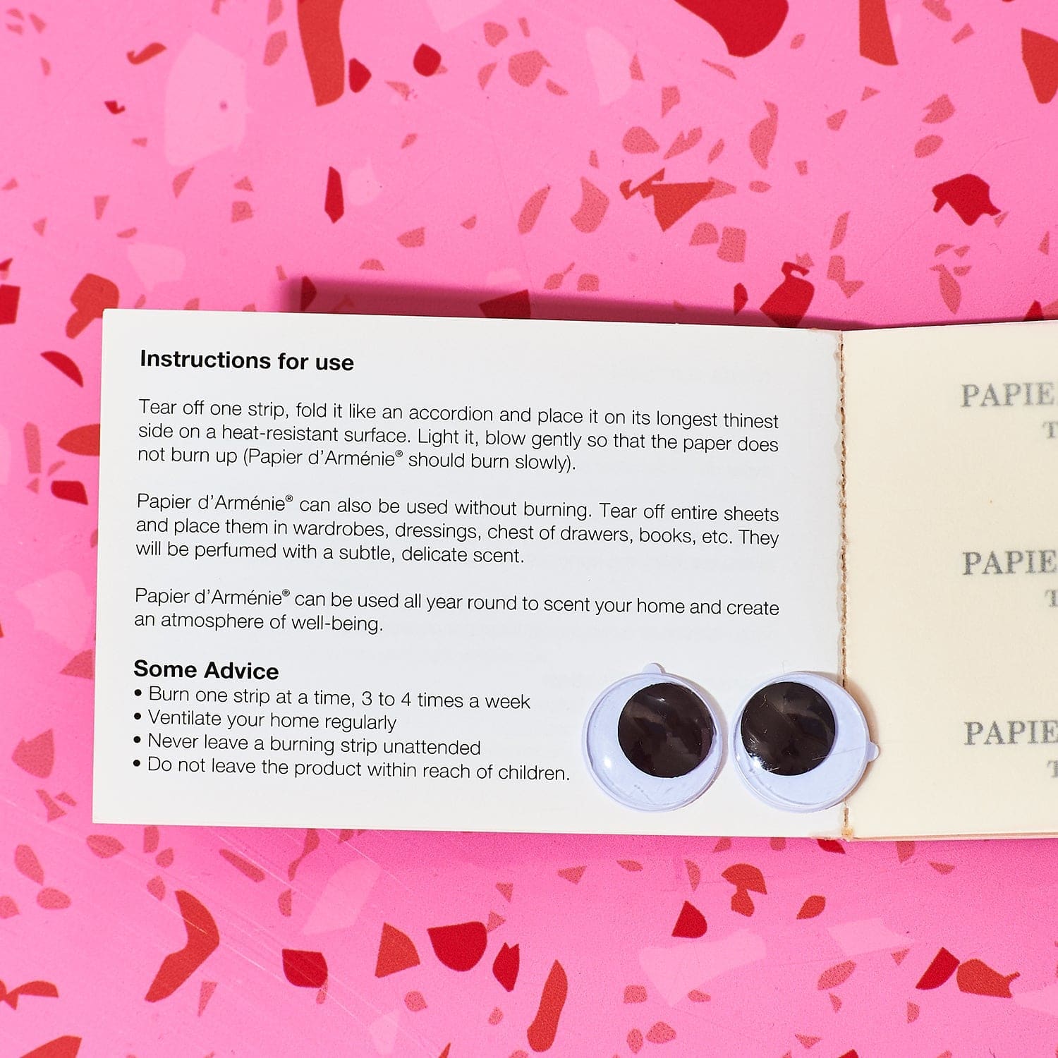Papier D’arménie Incense Papers French Incense Papers - Hand