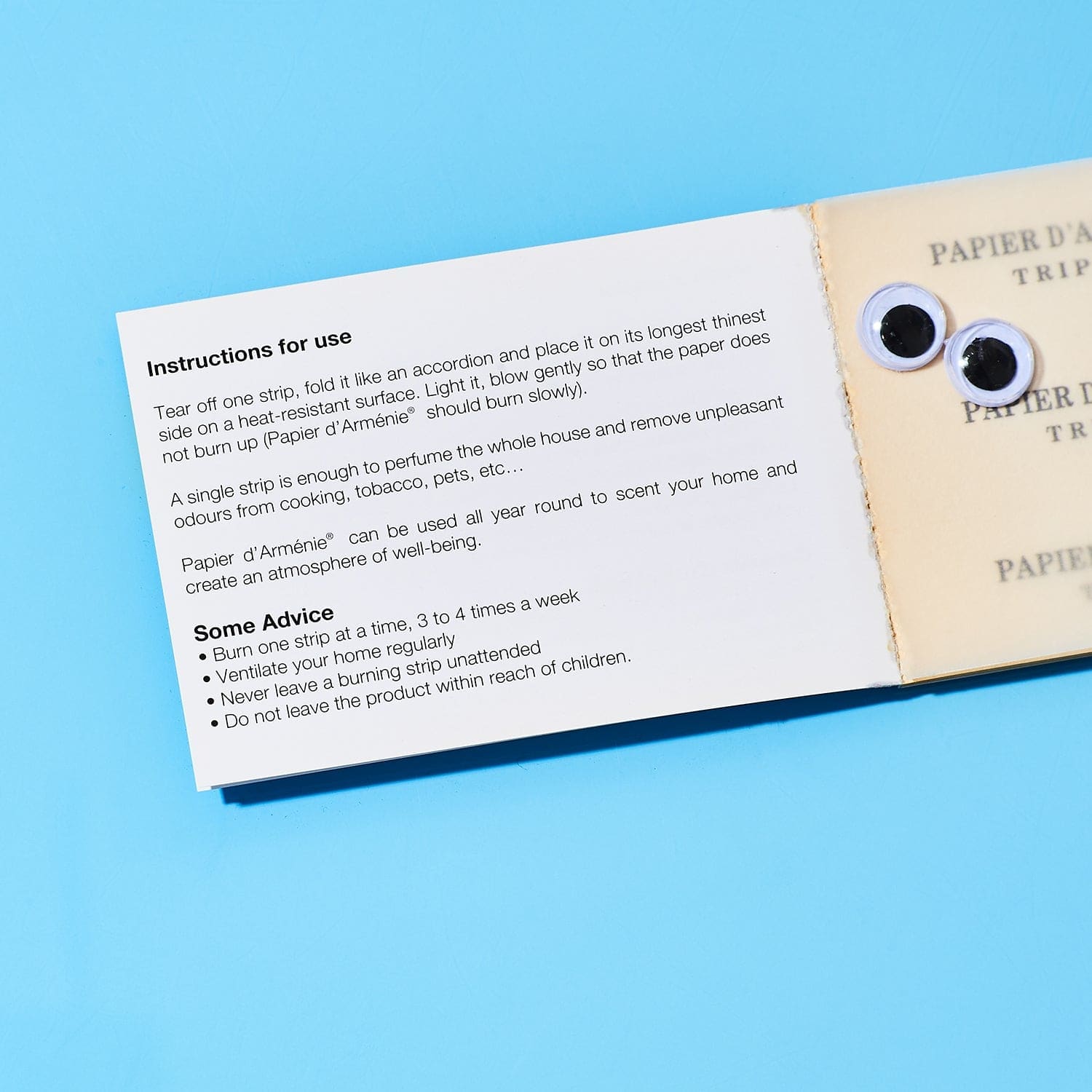 Papier D’arménie Incense Papers French Incense Papers - Hand