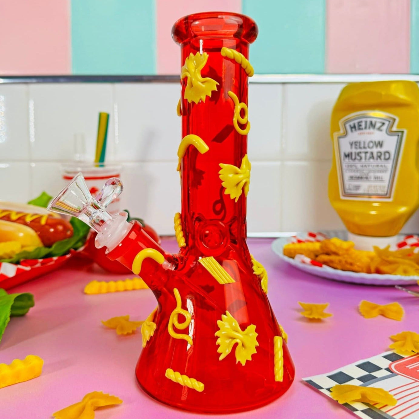 Pasta Party Bong Aesthetic Bong - Fake Food - Kitsch