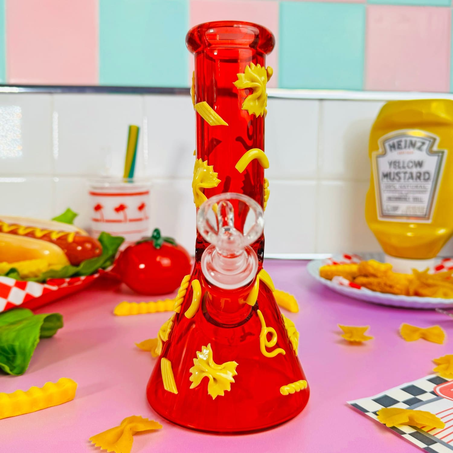 Pasta Party Bong Aesthetic Bong - Fake Food - Kitsch