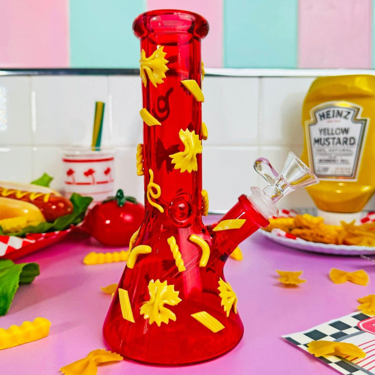 Pasta Party Bong Aesthetic Bong - Fake Food - Kitsch