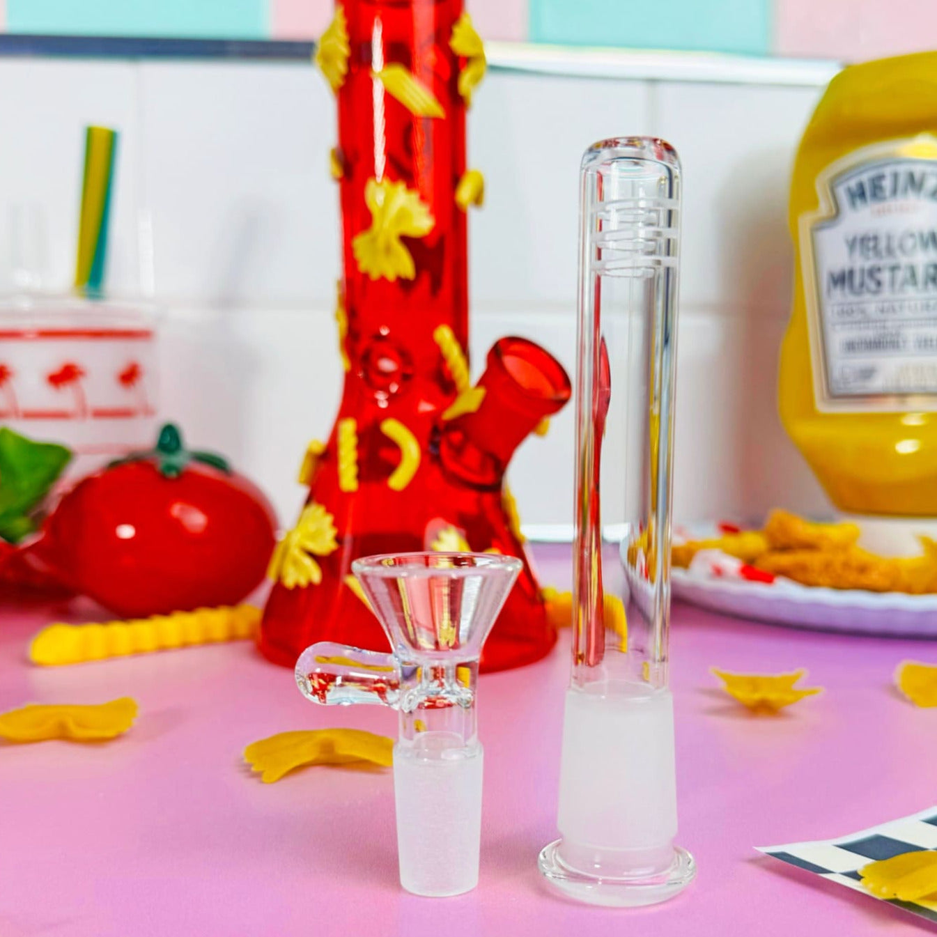 Pasta Party Bong Aesthetic Bong - Fake Food - Kitsch