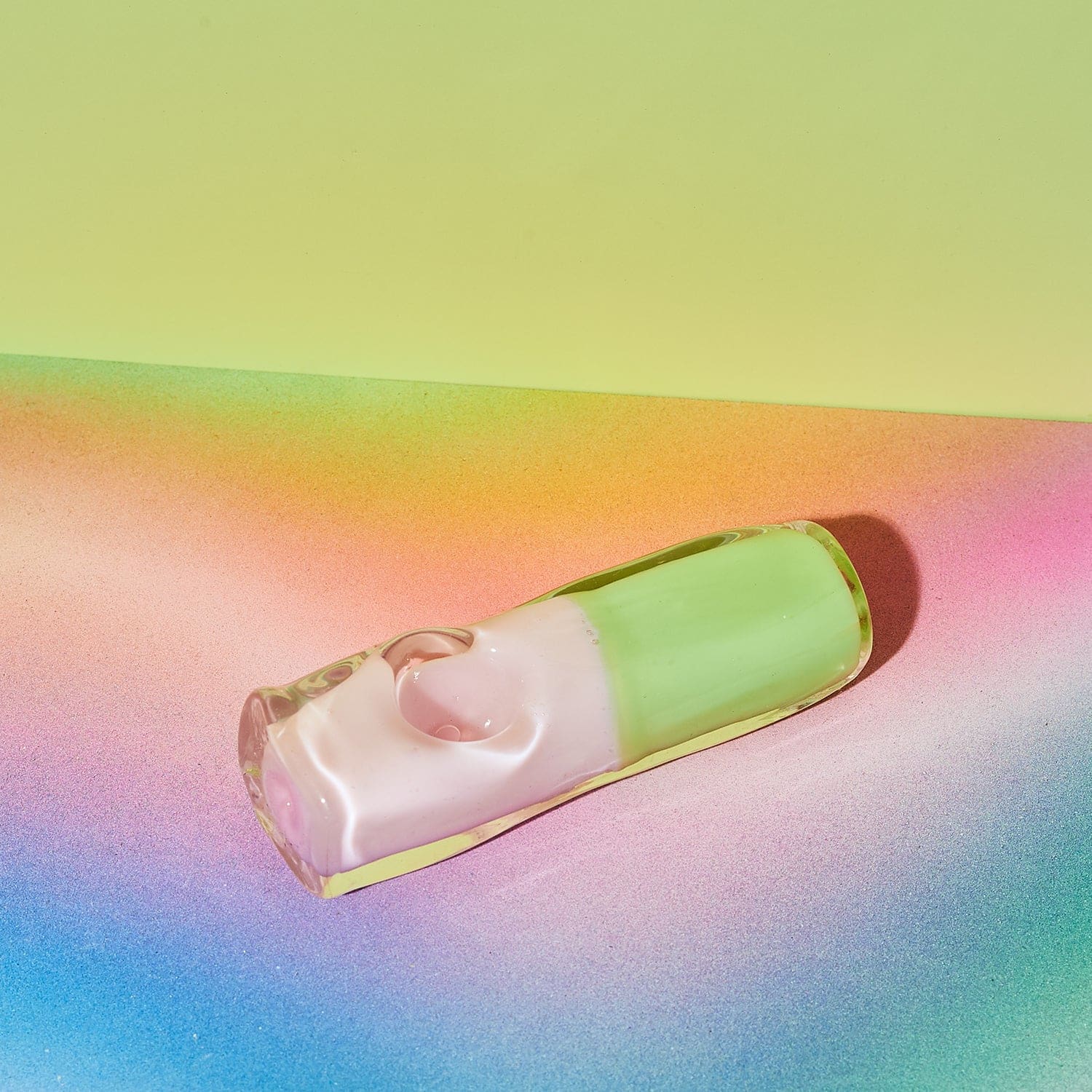 Pastel Brick Hand Pipe Cg-107 0722 - Q222 - Smoke