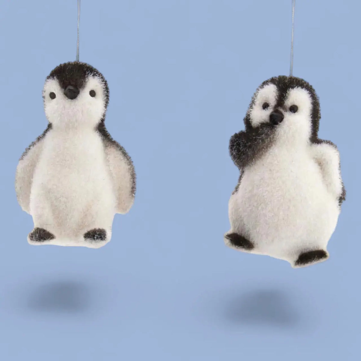 Penguin Flocked Ornament - Assorted | Friends Nyc Brooklyn