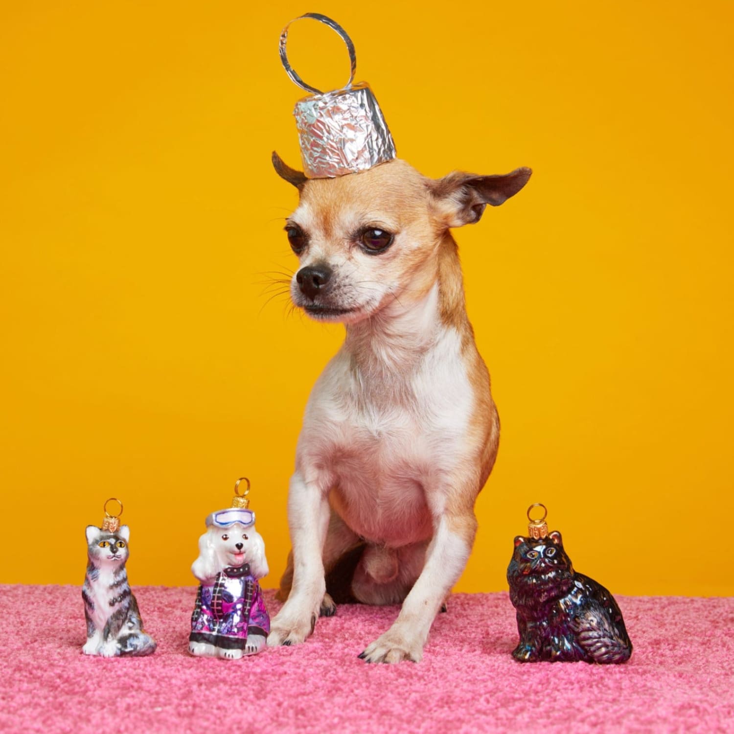 Persian Cat Black Ornament Alistairlist - Holiday 2023 -