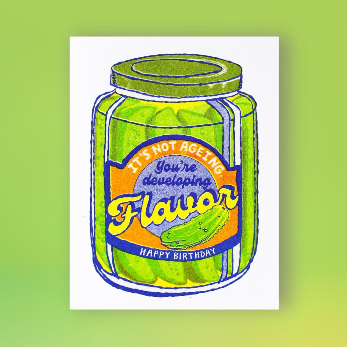 Pickle Happy Birthday Greeting Card A2 - Birthday Card