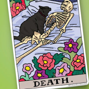 Ping Hatta Sticker - Tarot Cat Death 0822 - Cat - Lover