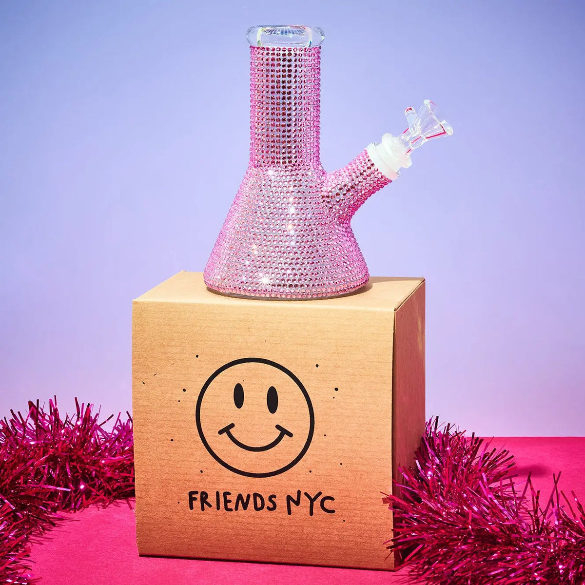 Pink Gradient Bling Bong | Friends Nyc Brooklyn Ny