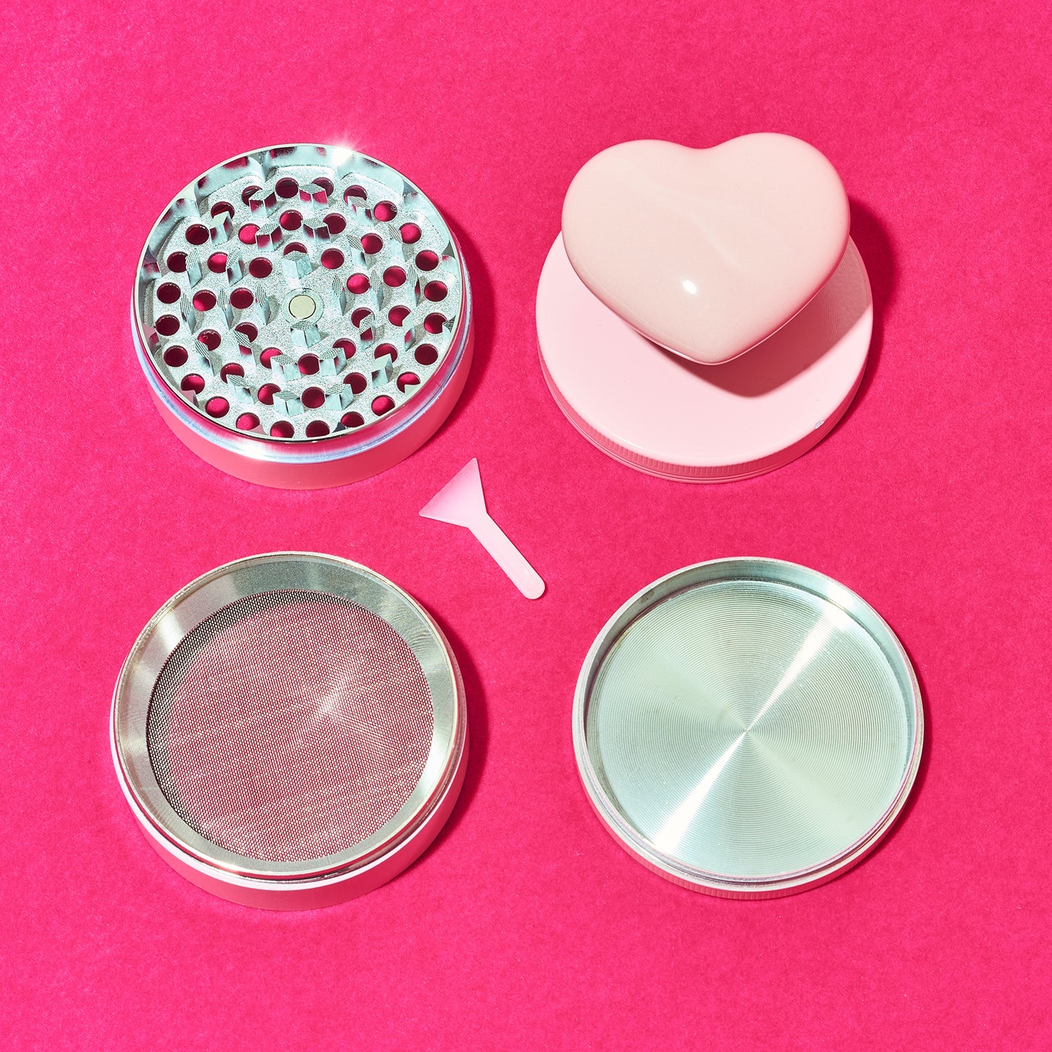 Pink Heart Grinder - Cute Herb | Friends Nyc Brooklyn Ny