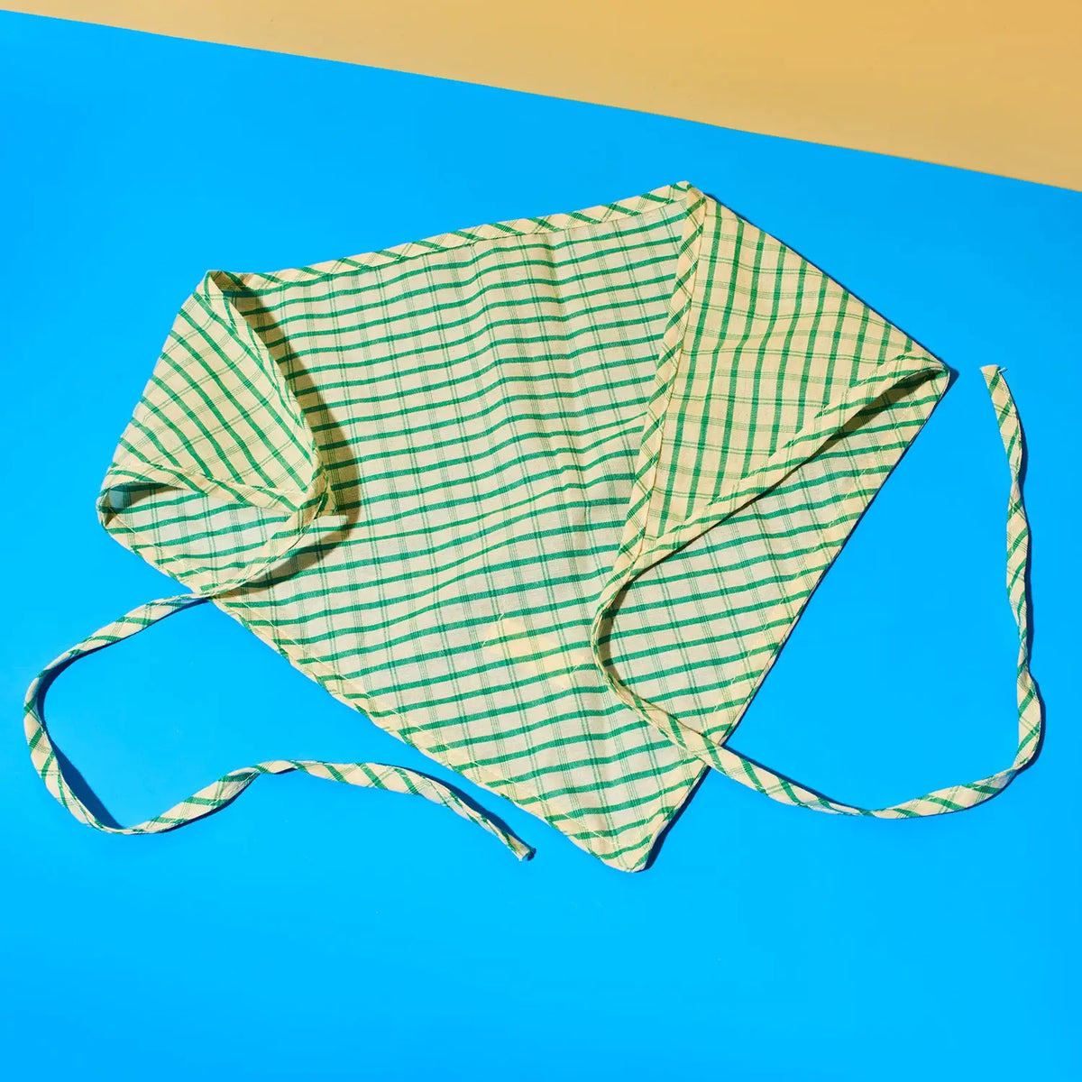 Plaid Triangle Headscarf Bandana - Green Haila | Friends