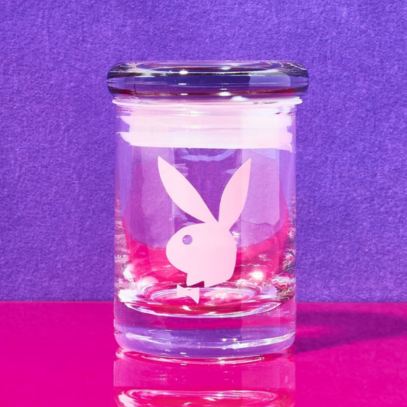 Playboy Bunny Glass Stash Jar Glass - Novelty - Playboy