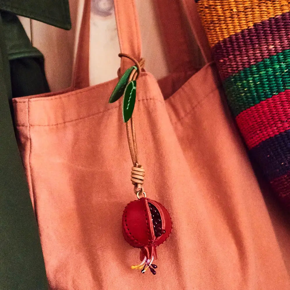 Pomegranate Bag Charm Red | Friends Nyc Brooklyn Ny