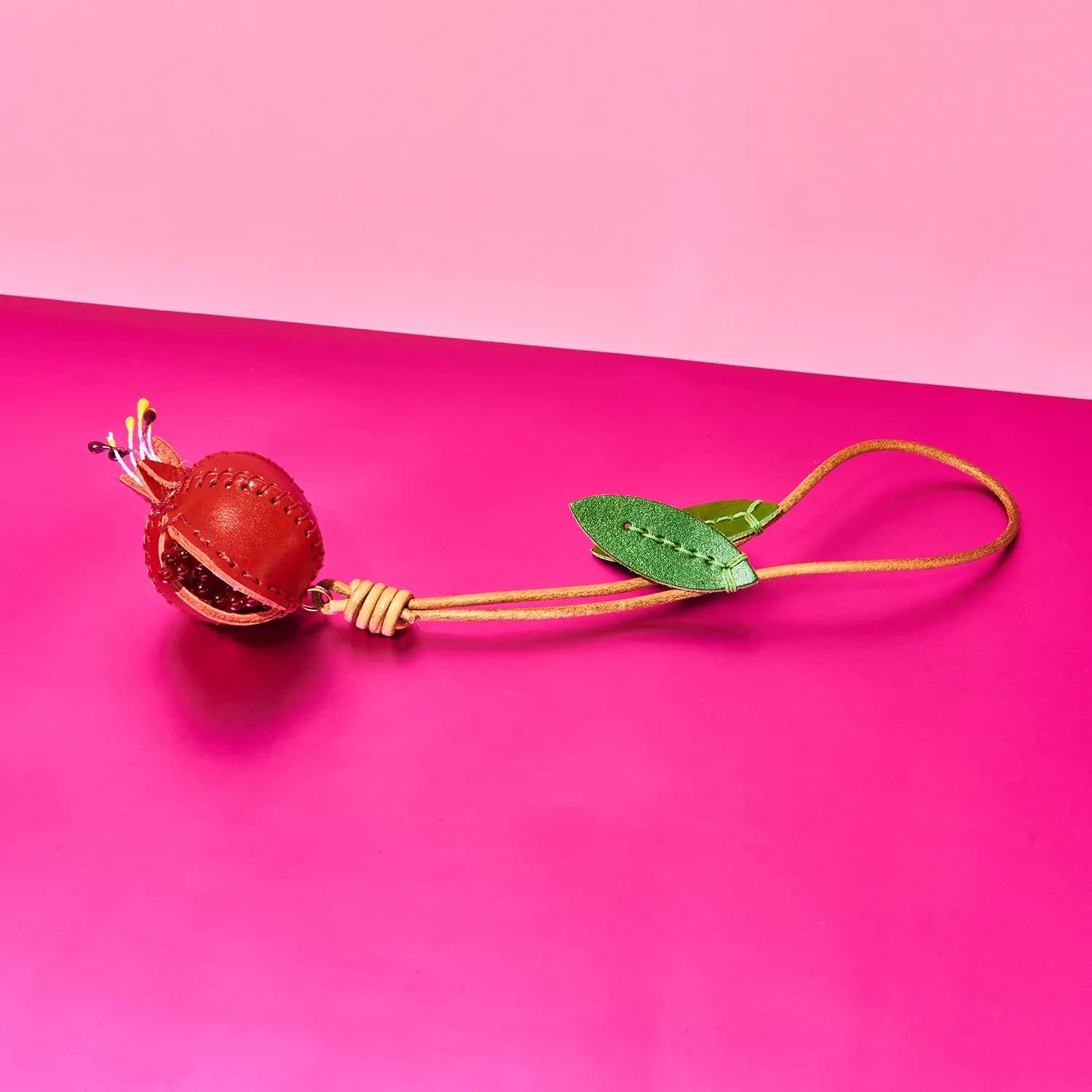 Pomegranate Bag Charm Red | Friends Nyc Brooklyn Ny