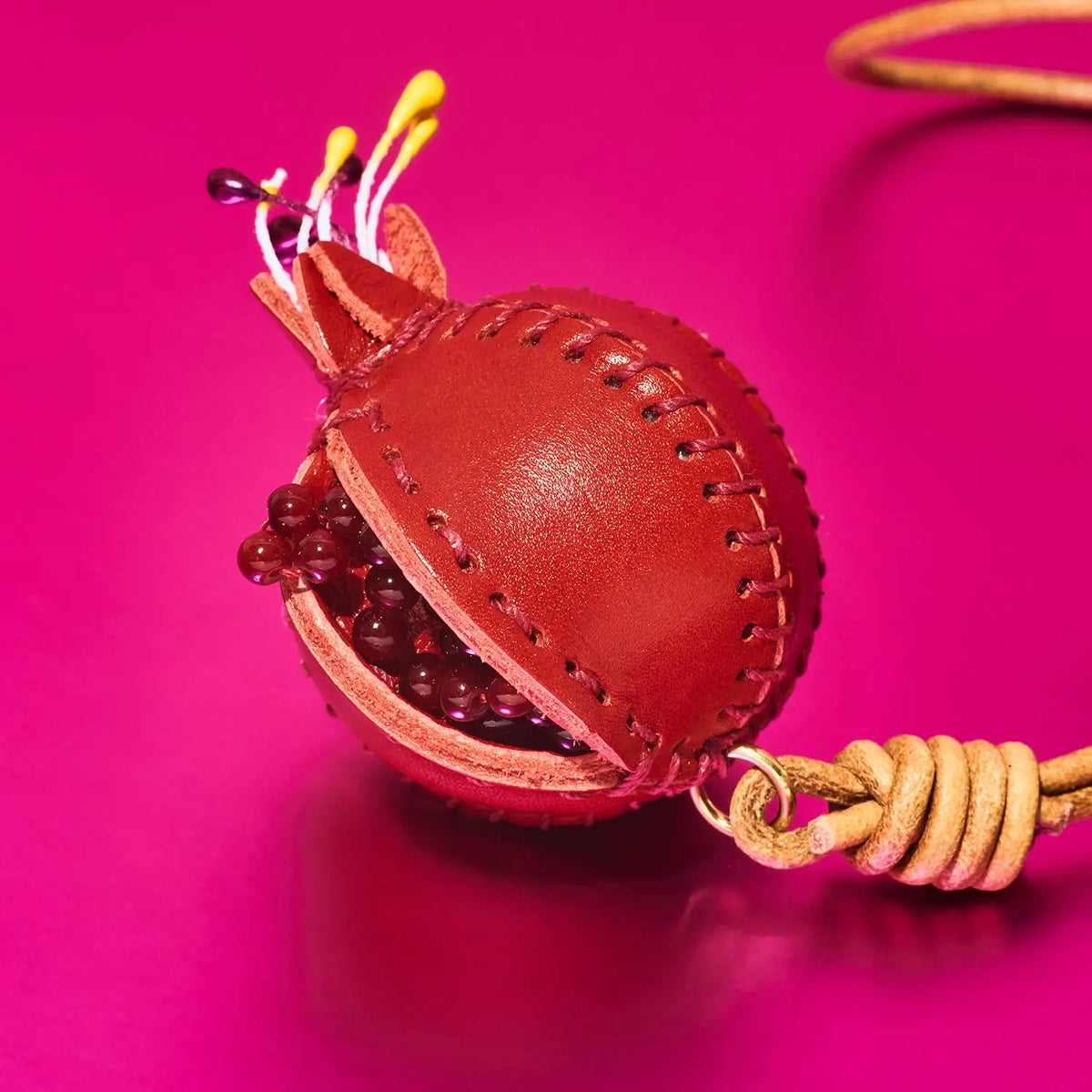 Pomegranate Bag Charm Red | Friends Nyc Brooklyn Ny