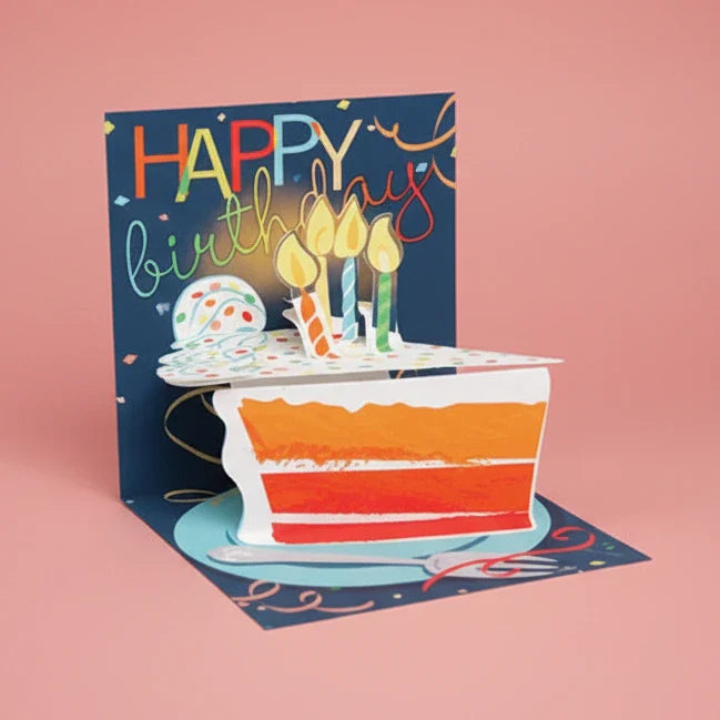 Pop Up Card Mini - Big Slice of Cake | Friends Nyc Brooklyn
