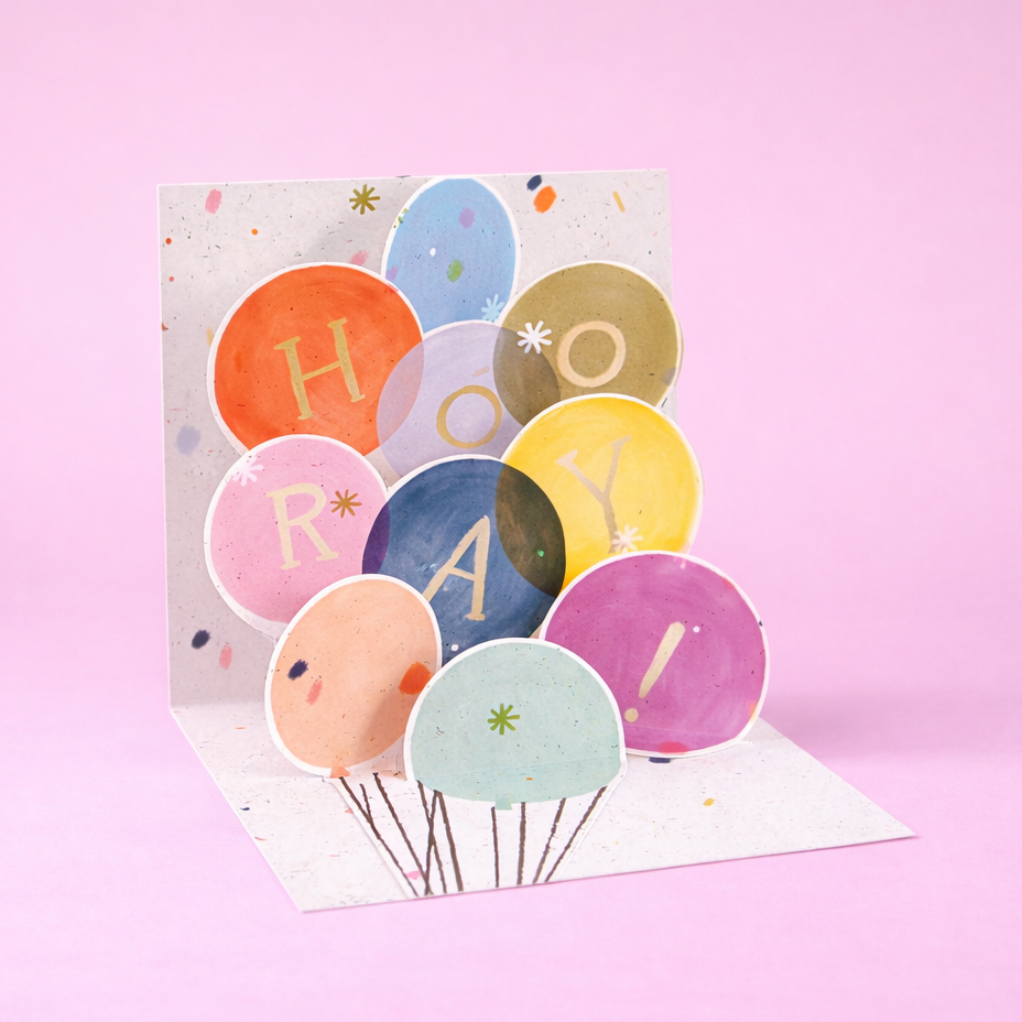 Pop Up Card Mini - Hooray | Friends Nyc Brooklyn Ny