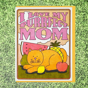 Purrfect Mom Greeting Card Gifts For - Cards Momday