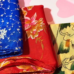 Sari Fabric Gift Wraps Bandana - Eco Friendly - Ethical - 