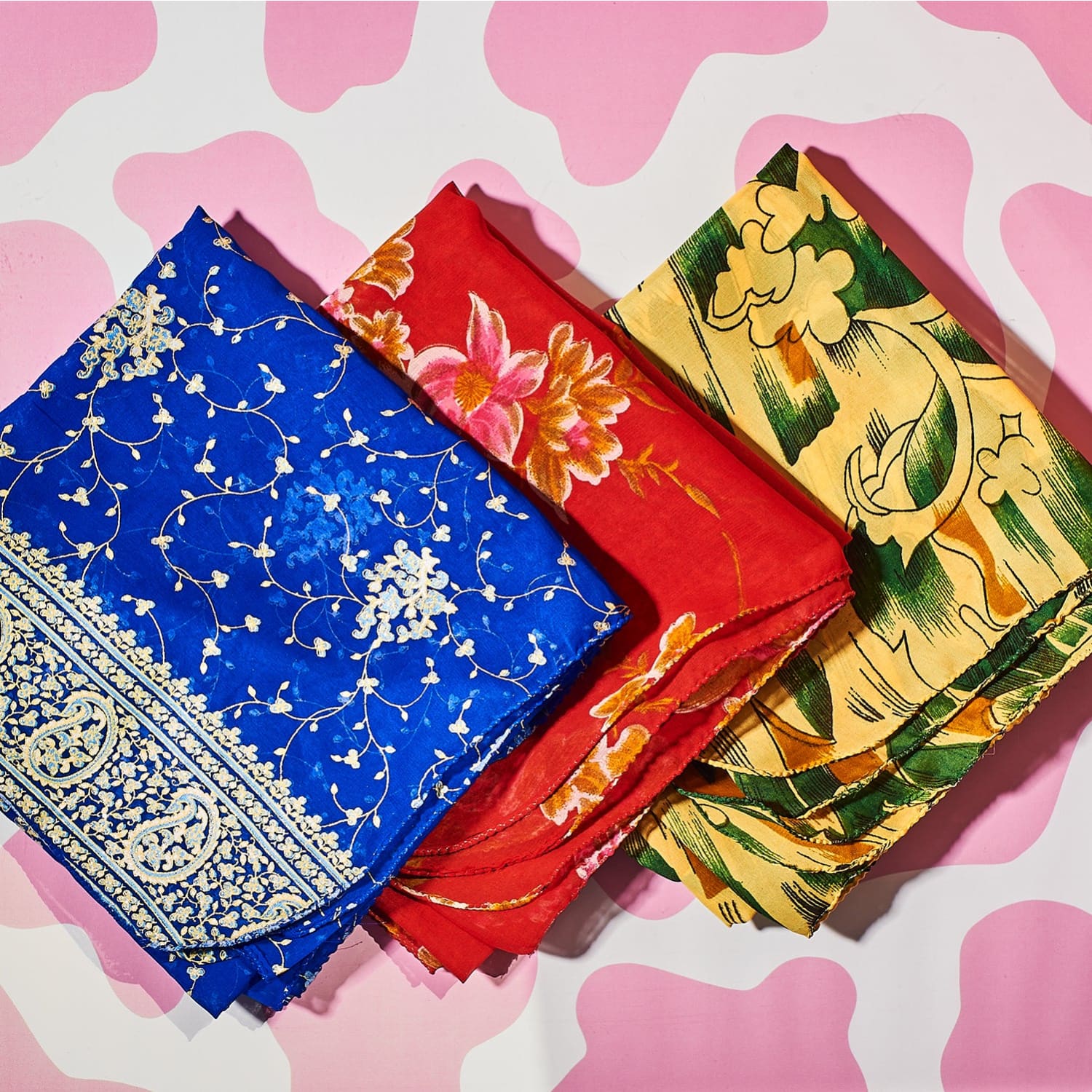 Sari Fabric Gift Wraps Bandana - Eco Friendly - Ethical -