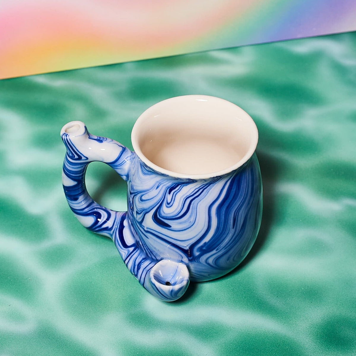 Roast & Toast Ceramic Mug - Blue Marble Ceramic -