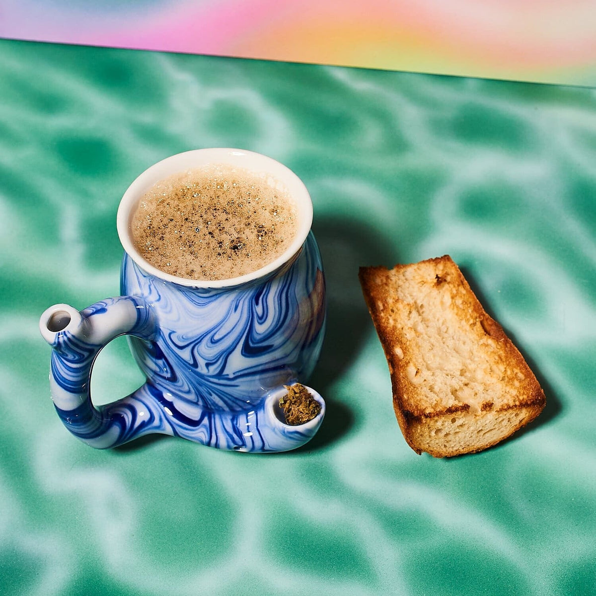 Roast & Toast Ceramic Mug - Blue Marble Ceramic -