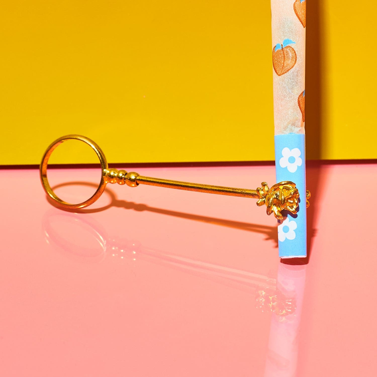 Rose Roach Clip - Gold Aesthetic Smoke - Roach Clip -