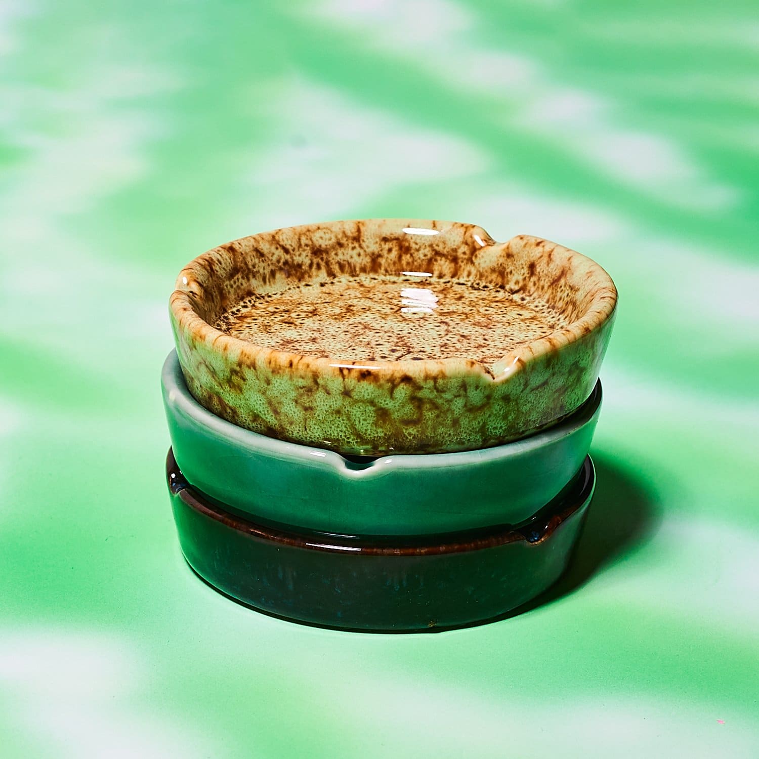 Round Porcelain Ashtray Ashtray - Home - Smoke - Accessories