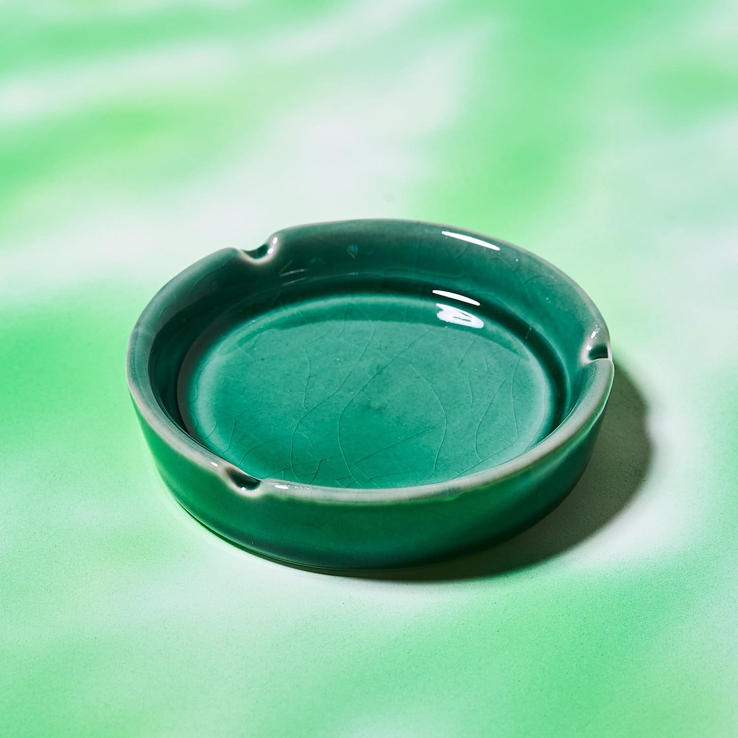 Round Porcelain Ashtray Ashtray - Home - Smoke - Accessories