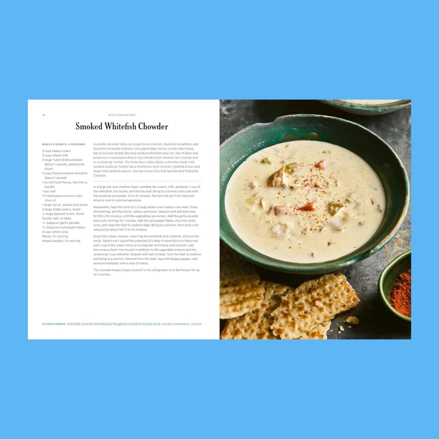 Russ & Daughters Cookbook Cooking - i <3 Nyc - Recipe