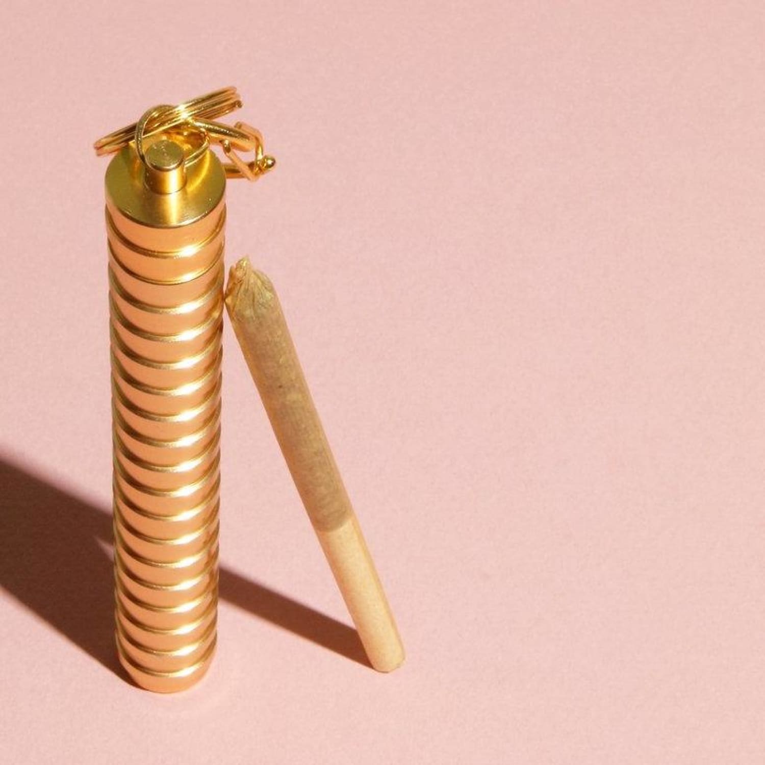 Keychain Carry Case Brushed Brass - Gold - Carry Case -