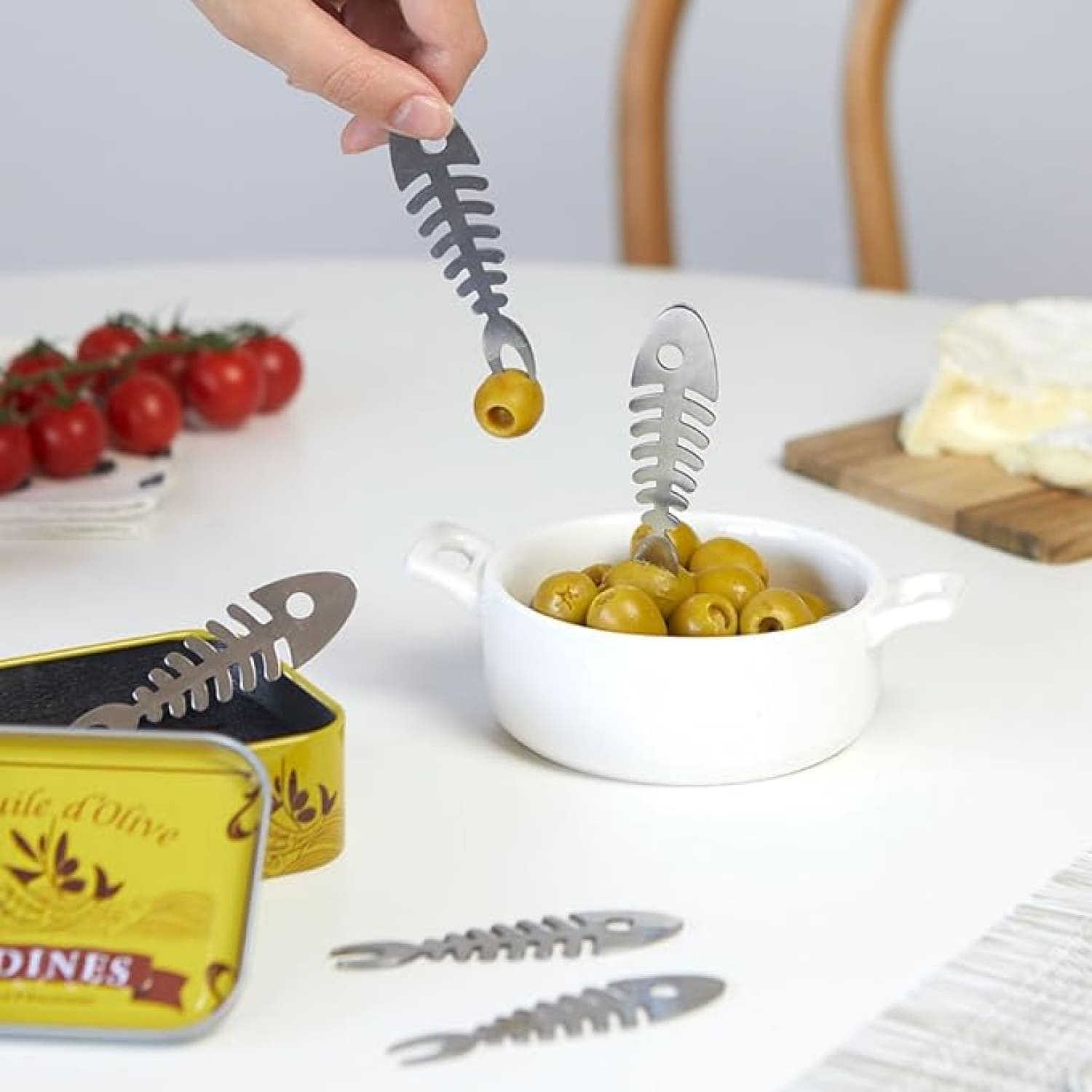 Sardines Snack Forks Kitchen And Drink - Web0324 Webq124