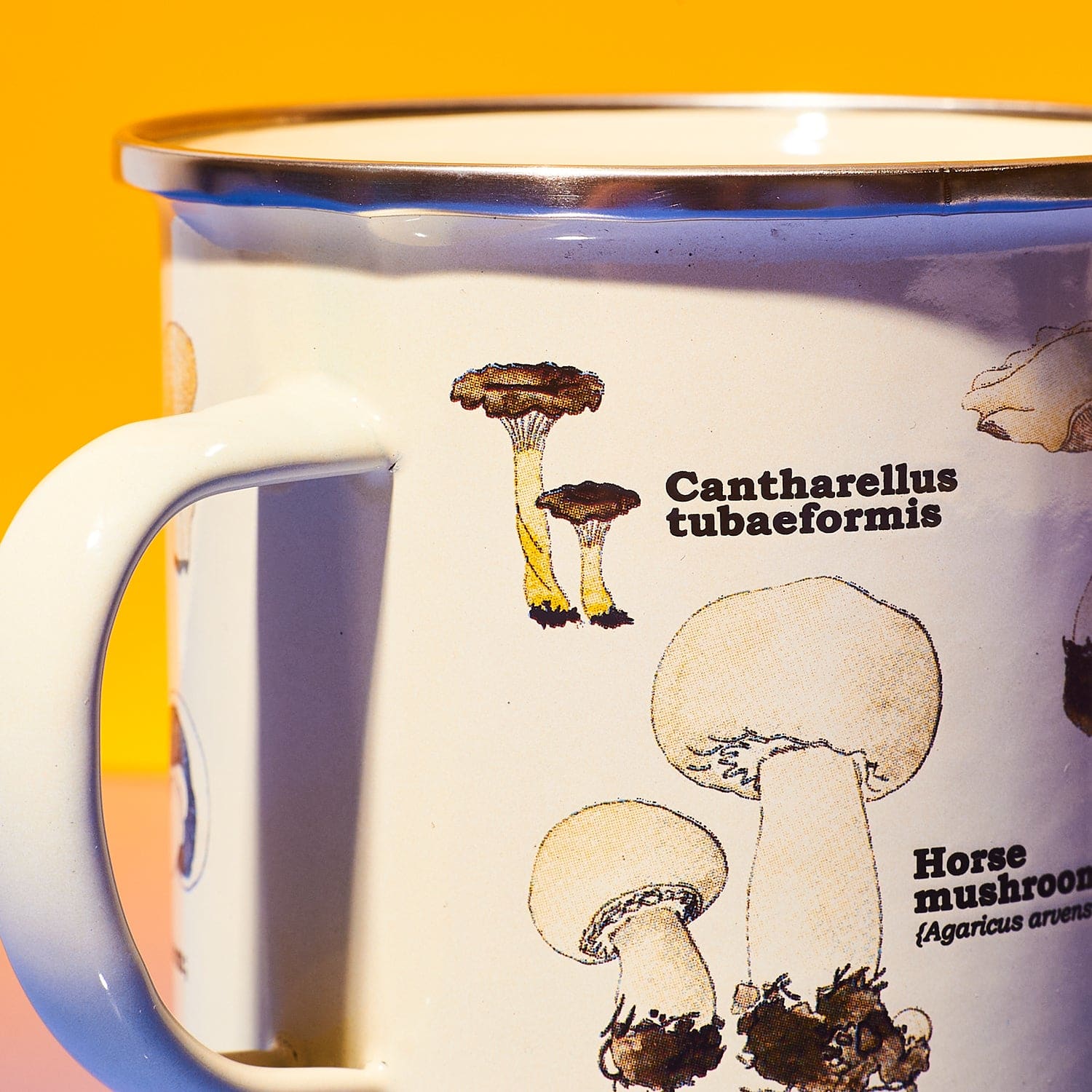 Scientific Mushroom Enamel Mug Dad Day - Fatherās Day -