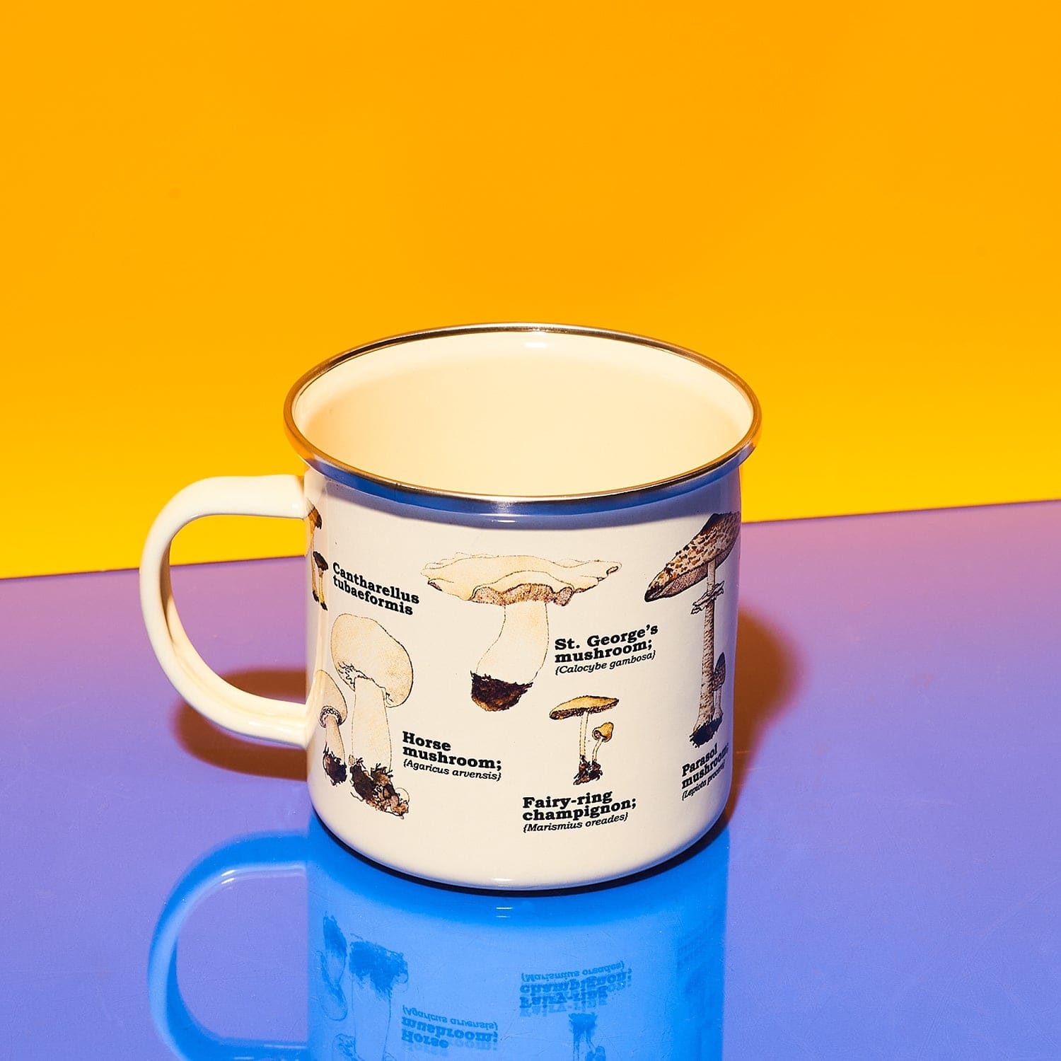 Scientific Mushroom Enamel Mug Dad Day - Fatherās Day -