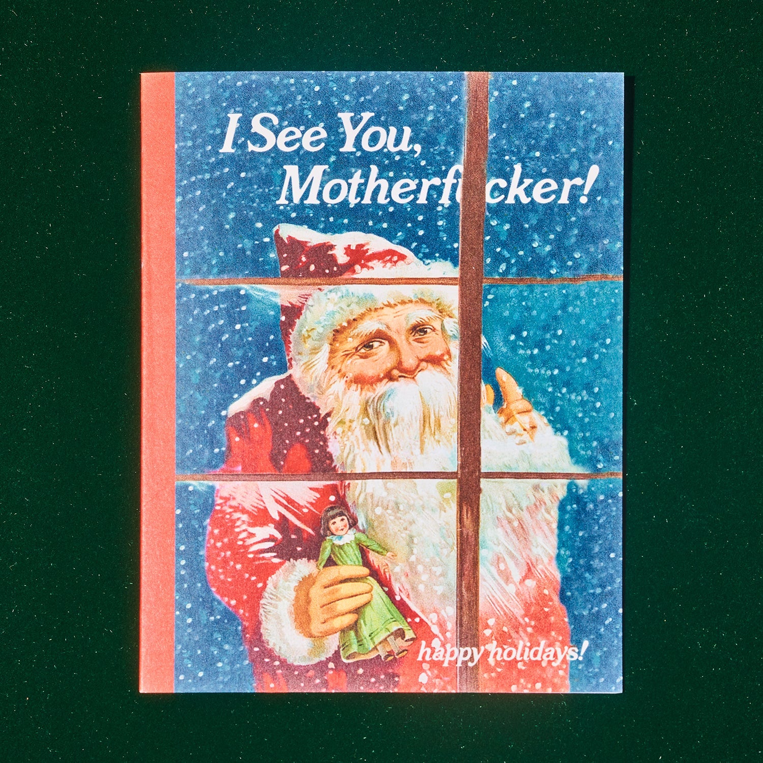 I See You Motherf*cker Santa Holiday Card