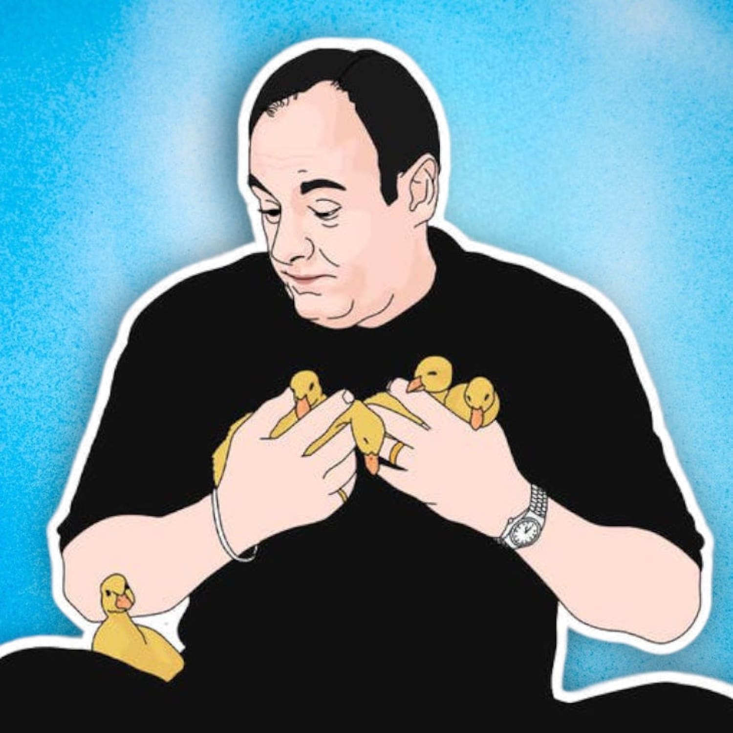 Sg Sticker Tony And His Ducks Decorative - Greeting Card