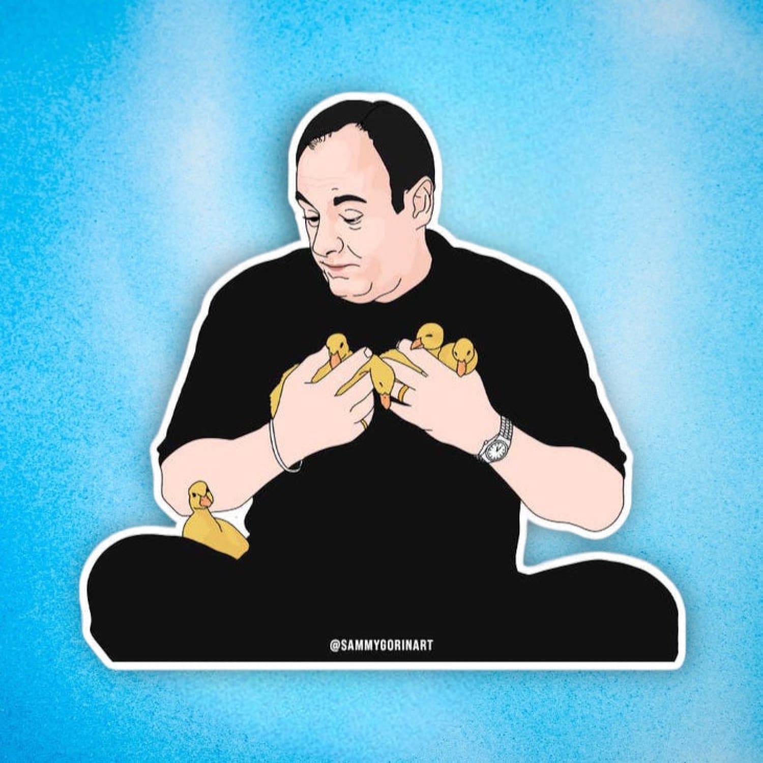 Sg Sticker Tony And His Ducks Decorative - Greeting Card