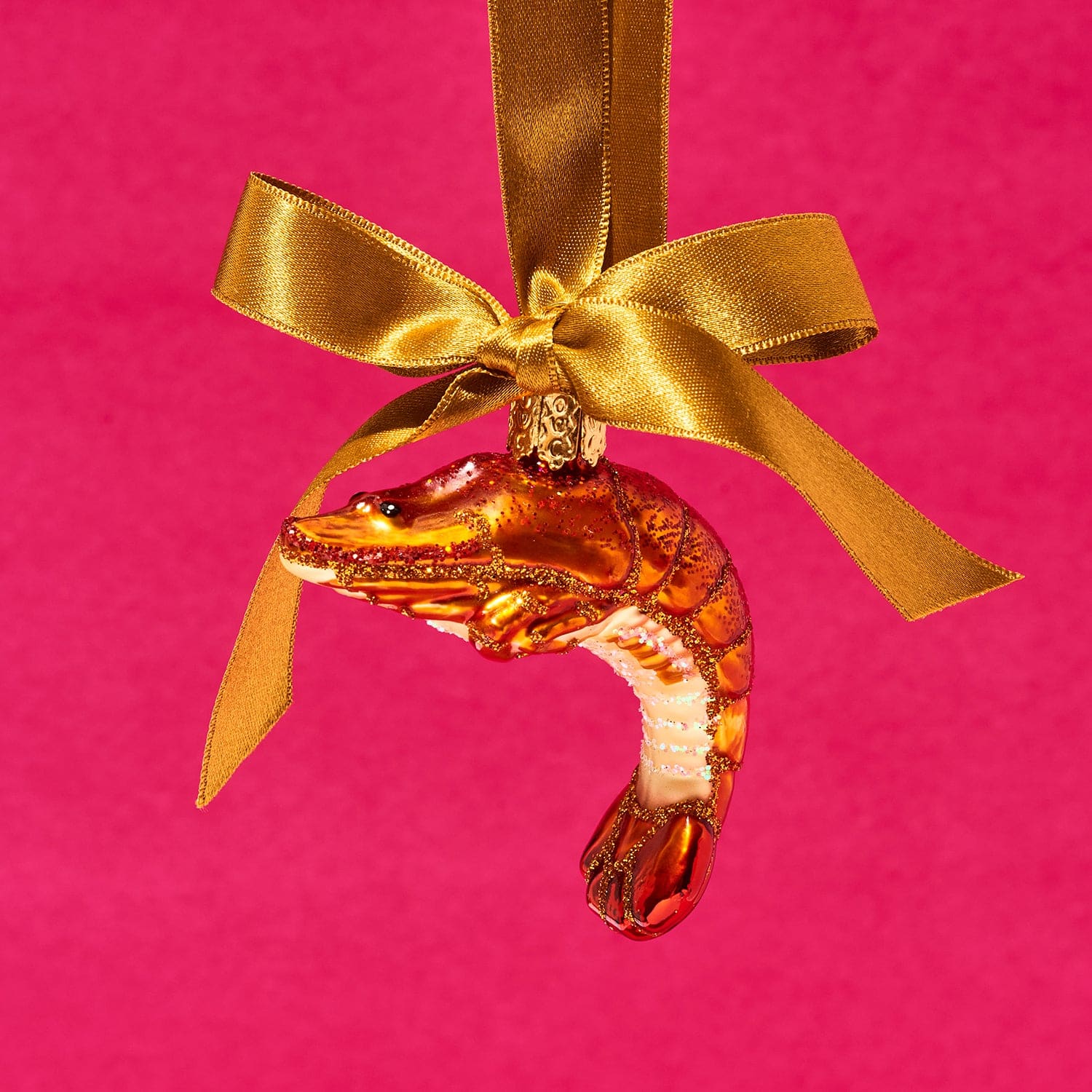 Shrimp Ornament Christmas Ornaments - Food Ornament