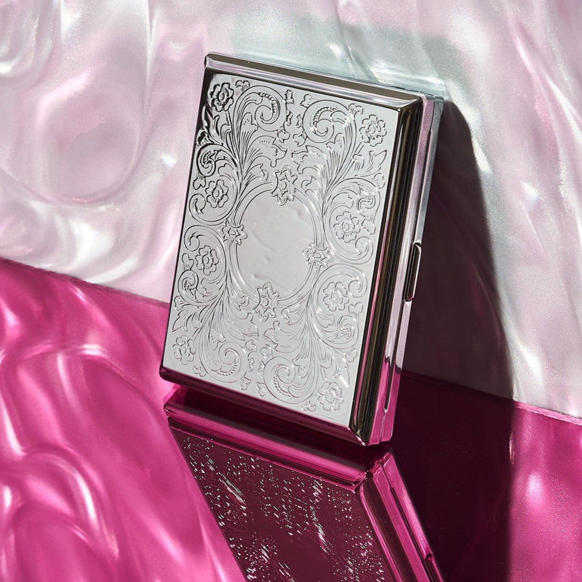 Silver Card Joint Case 90s - back to School - Card Case -