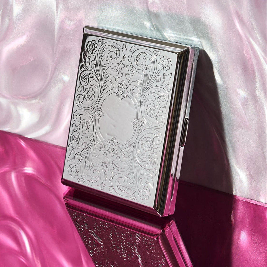Silver Card Case | Cigarette Case, Stash Case