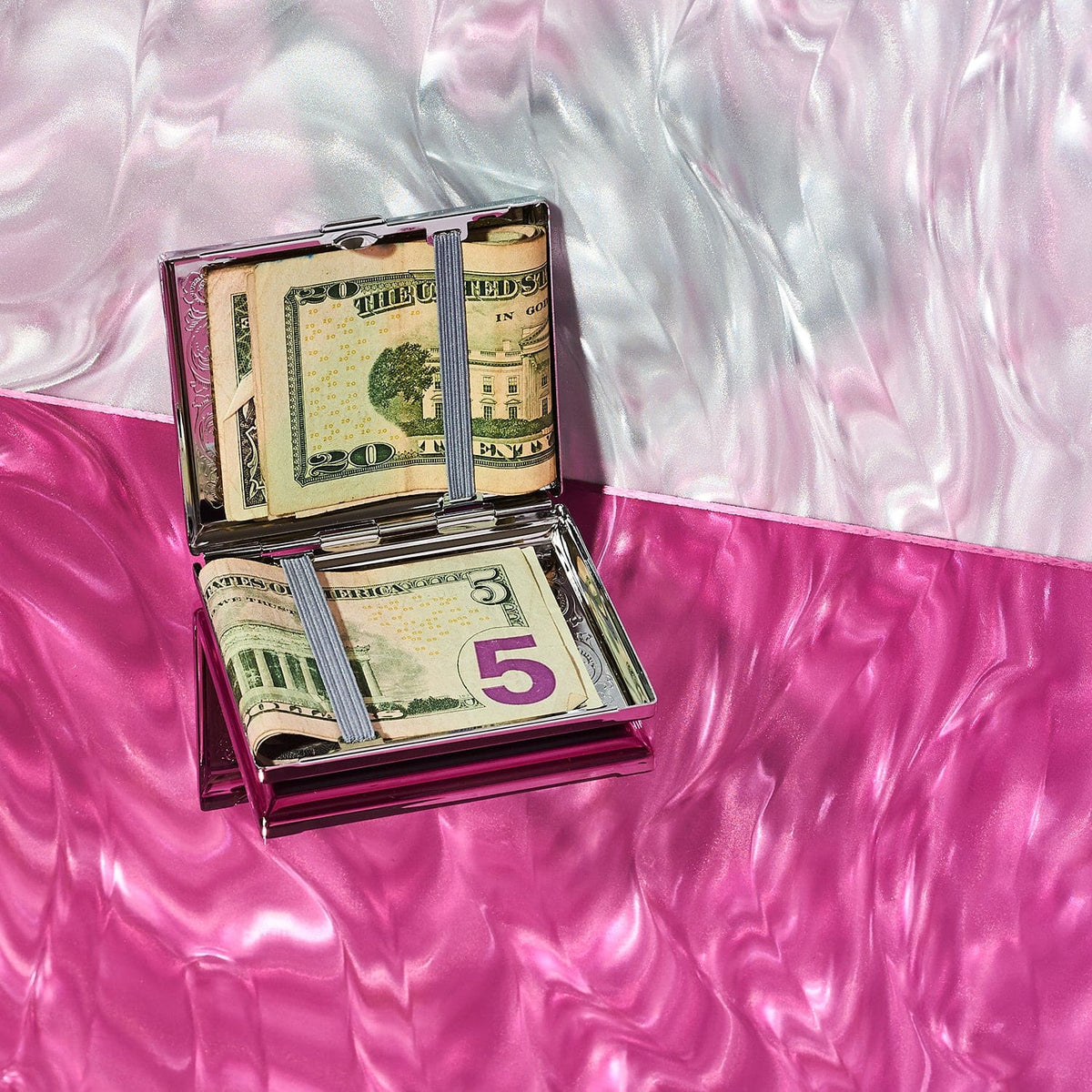 Silver Card Joint Case 90s - back to School - Card Case -