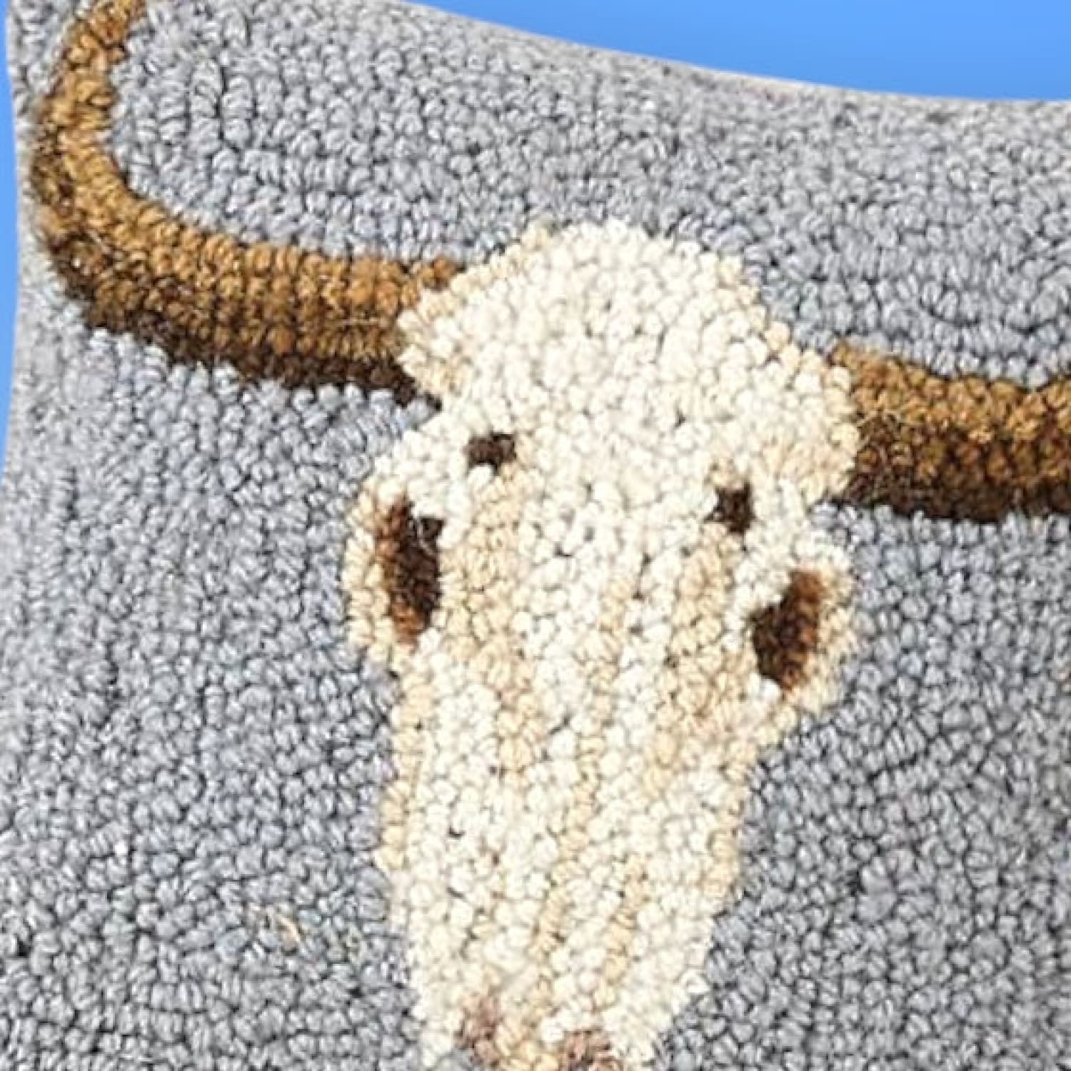 Cow Skull Hook Accent Pillow Aapiowned - Accent Pillow -