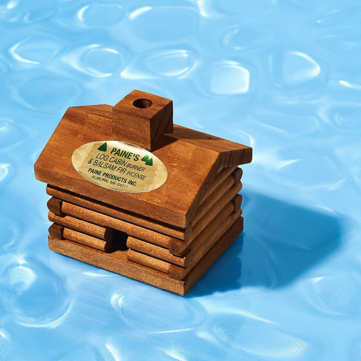 Small Log Cabin Incense and Burner - Balsam Fir Balsam -