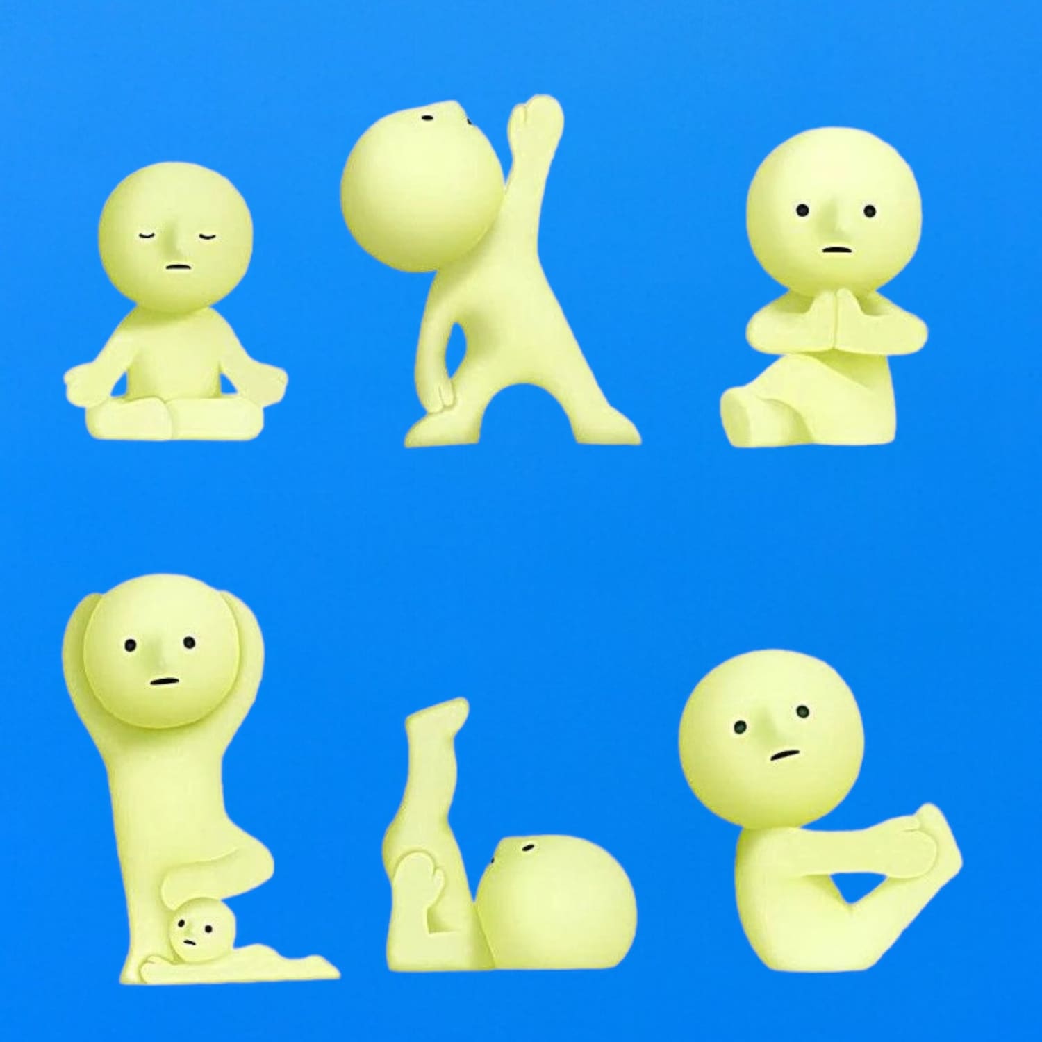 Smiski Mini Figure - Yoga Blind Box Collectible Kawaii Made